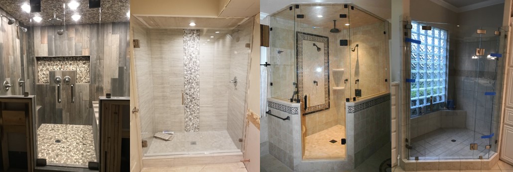 Frameless Shower Variety from Dallas Bath & Glass